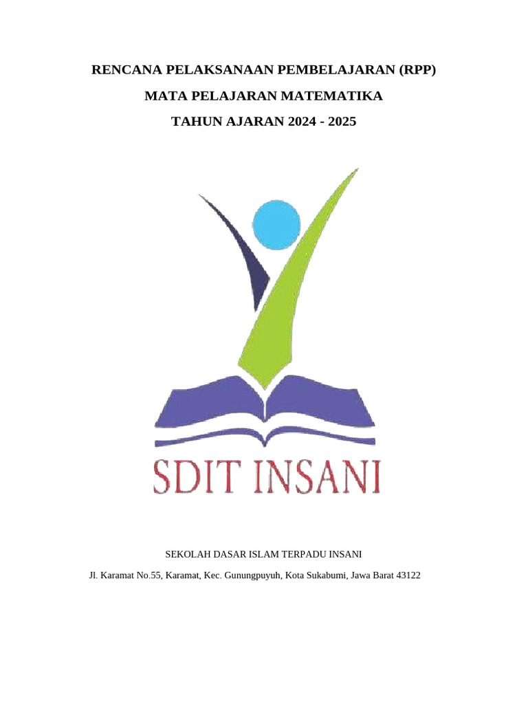 Sampul RPP Matematika 2024-2025 | PDF