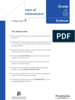 External Measurement of Student Achievement: Test Instructions