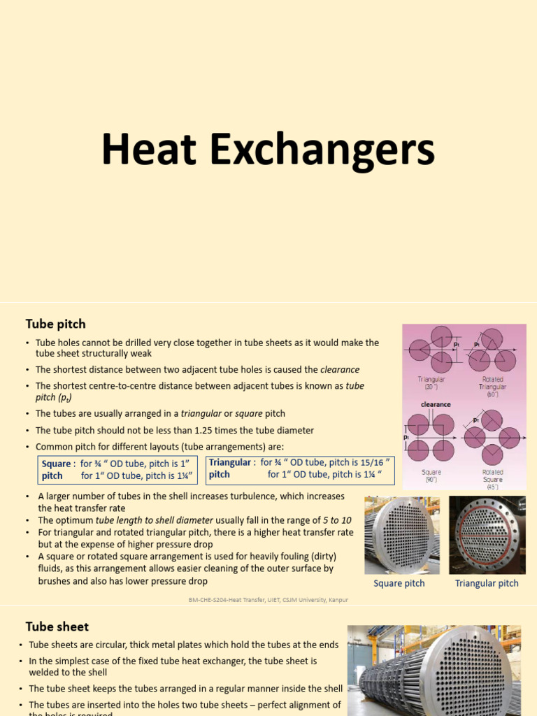 Tie Rods and Spacers in Heat Exchangers | PDF | Heat Exchanger | Pipe ...