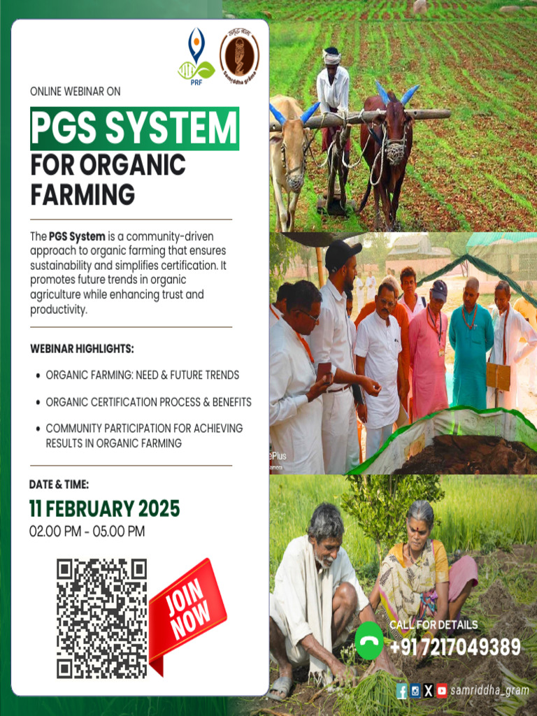 PGS System Webinar on Organic Farming | PDF