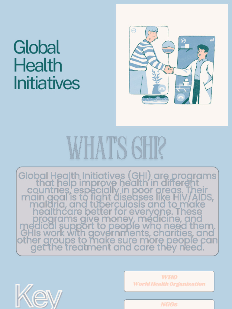 Key Players in Global Health Initiatives | PDF
