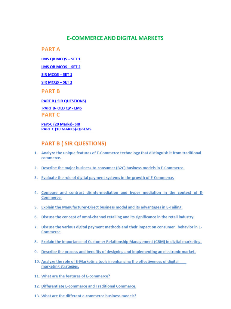 E-Commerce Insights and Strategies | PDF | Digital Marketing | E Commerce