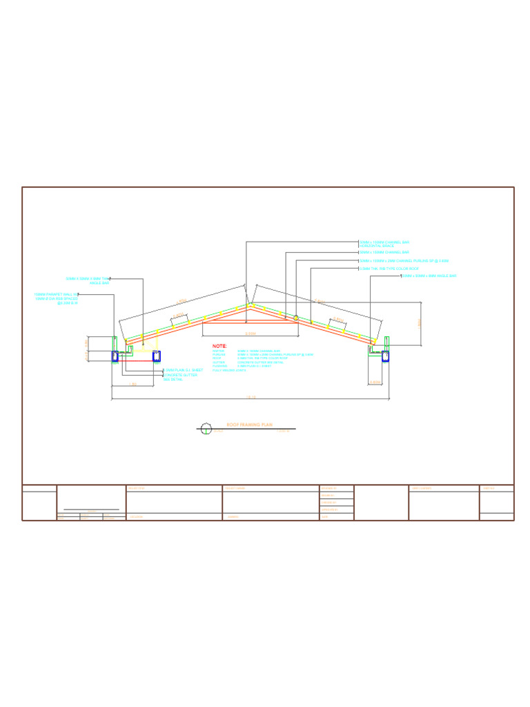 Roof Framing Plan and Details | PDF | Civil Engineering | Architectural ...