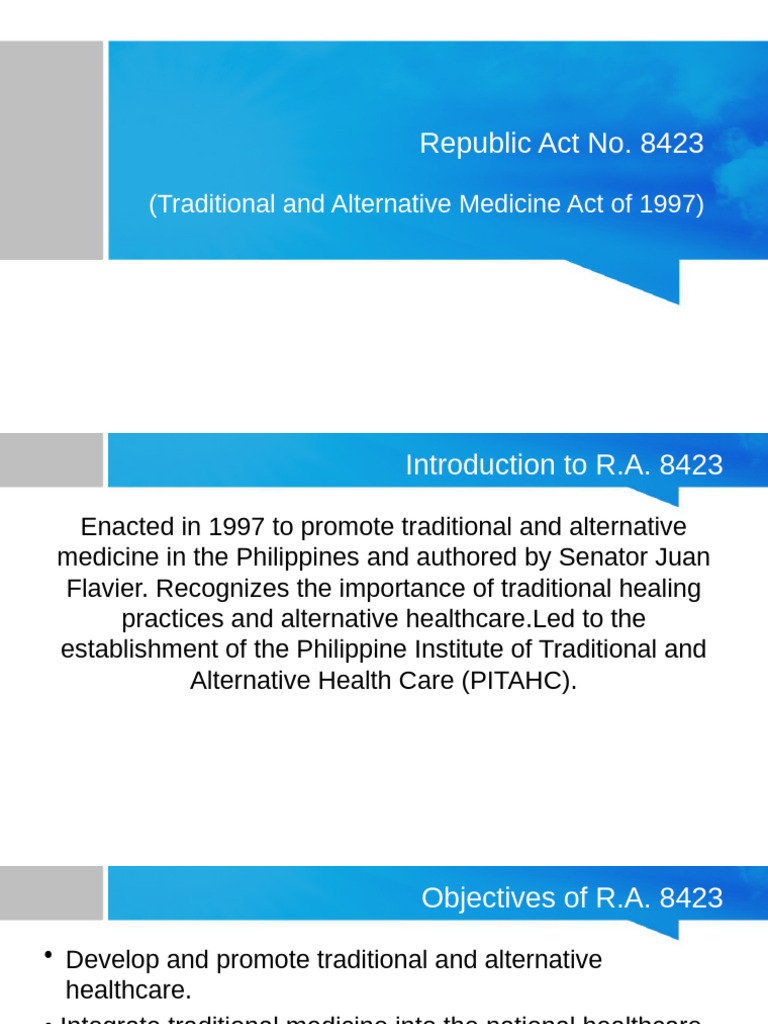 R.A 8423 | PDF