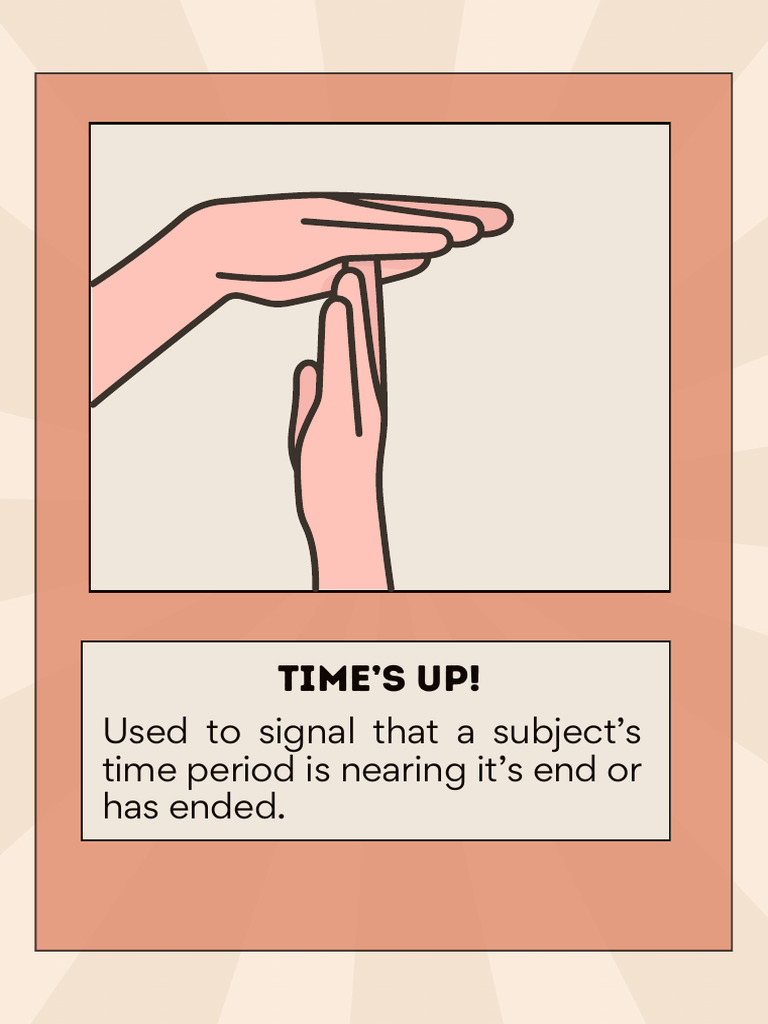Classroom Communication Signals Guide | PDF