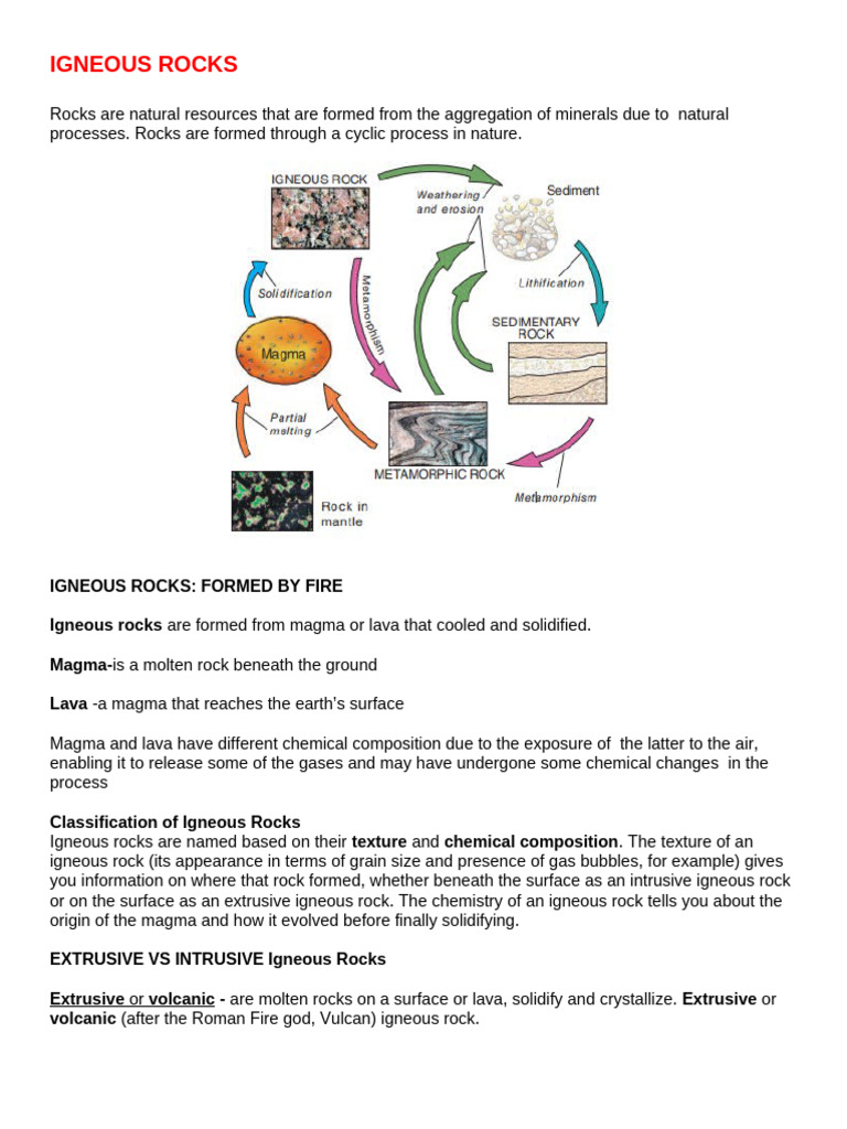 Understanding Igneous, Sedimentary, and Metamorphic Rocks | PDF | Fault ...