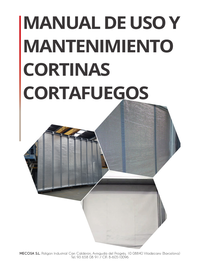 Manual de Cortinas Cortafuegos Mecosa | PDF | Cortina | Diodo emisor de luz