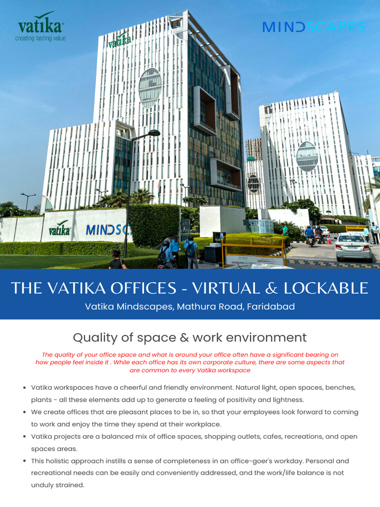 Vatika Offices: Virtual & Lockable Spaces | PDF
