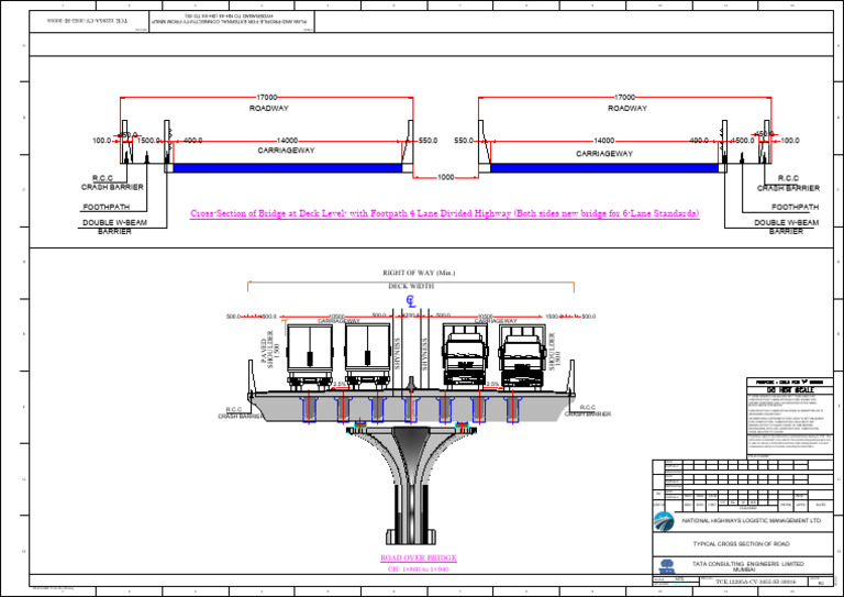 1.TCS of Structures For 6 Lane | PDF | Routes | Transportation Engineering