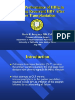 Clinical Performance of Hbig in Preventing Recurrent HBV After Liver Transplantation