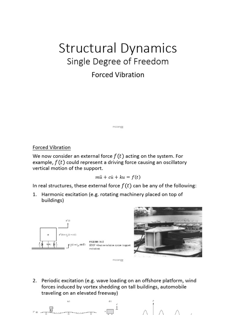 Unit 3 - Structural Dynamics SDOF - Forced Vibration Updated 2023 | PDF ...