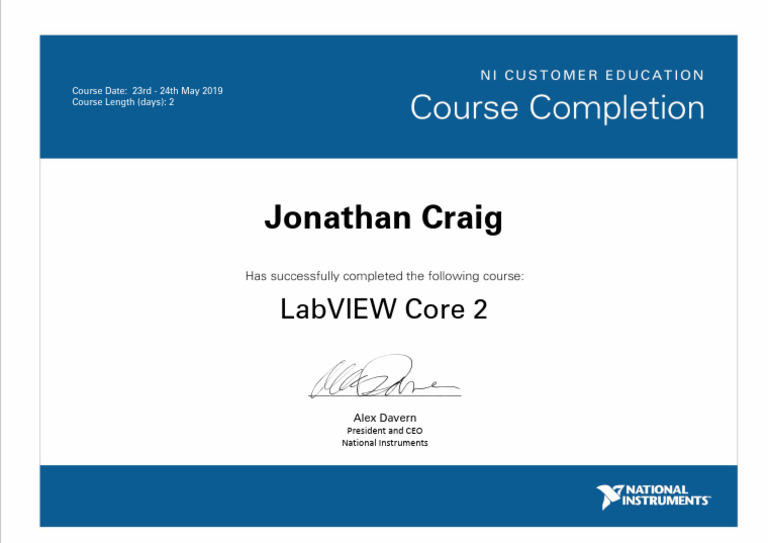 LabVIEW Core 2 Course Details May 2019 | PDF