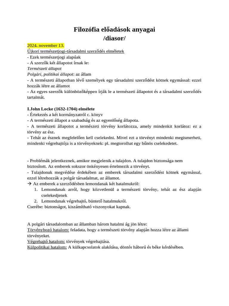 Filozófia ZH Utáni Rész | PDF