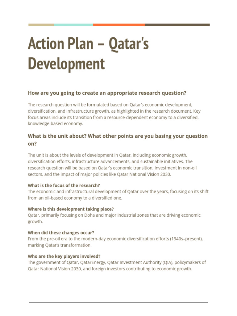 Qatar's Economic Diversification Insights | PDF | Infrastructure ...