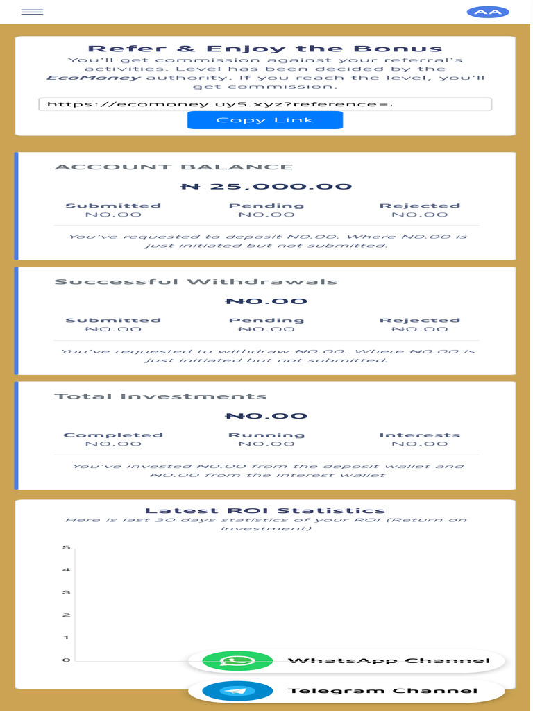 Account Balance and Investment Summary | PDF