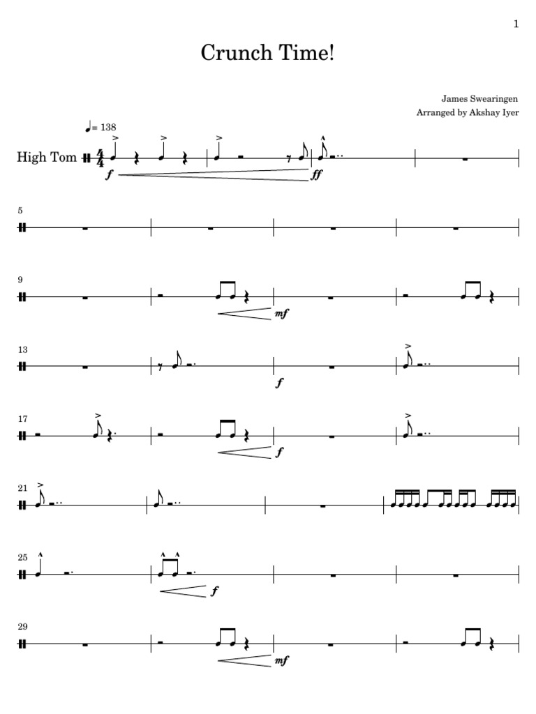 Crunch Time! - High Tom | PDF