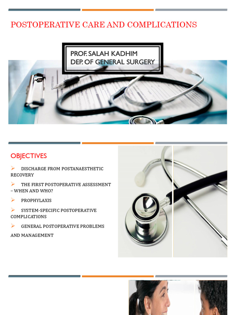 Postoperative Care and Complications Guide | PDF | Thrombosis | Surgery