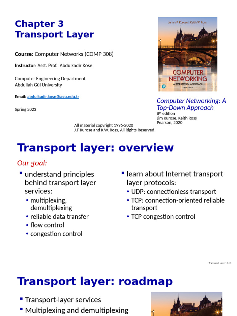 Chapter 3 | PDF | Transmission Control Protocol | Port (Computer ...