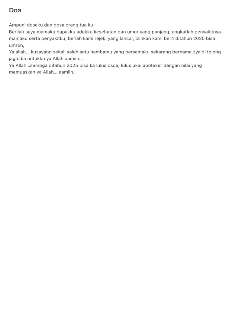 Doa | PDF
