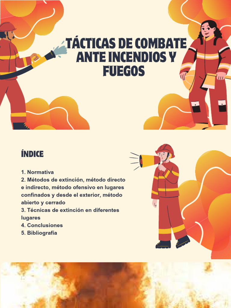 Métodos de Combate a Incendios | PDF | Combustión | Incendios