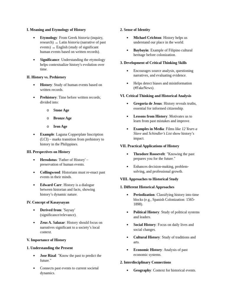 Understanding History: Etymology & Context | PDF | Argument