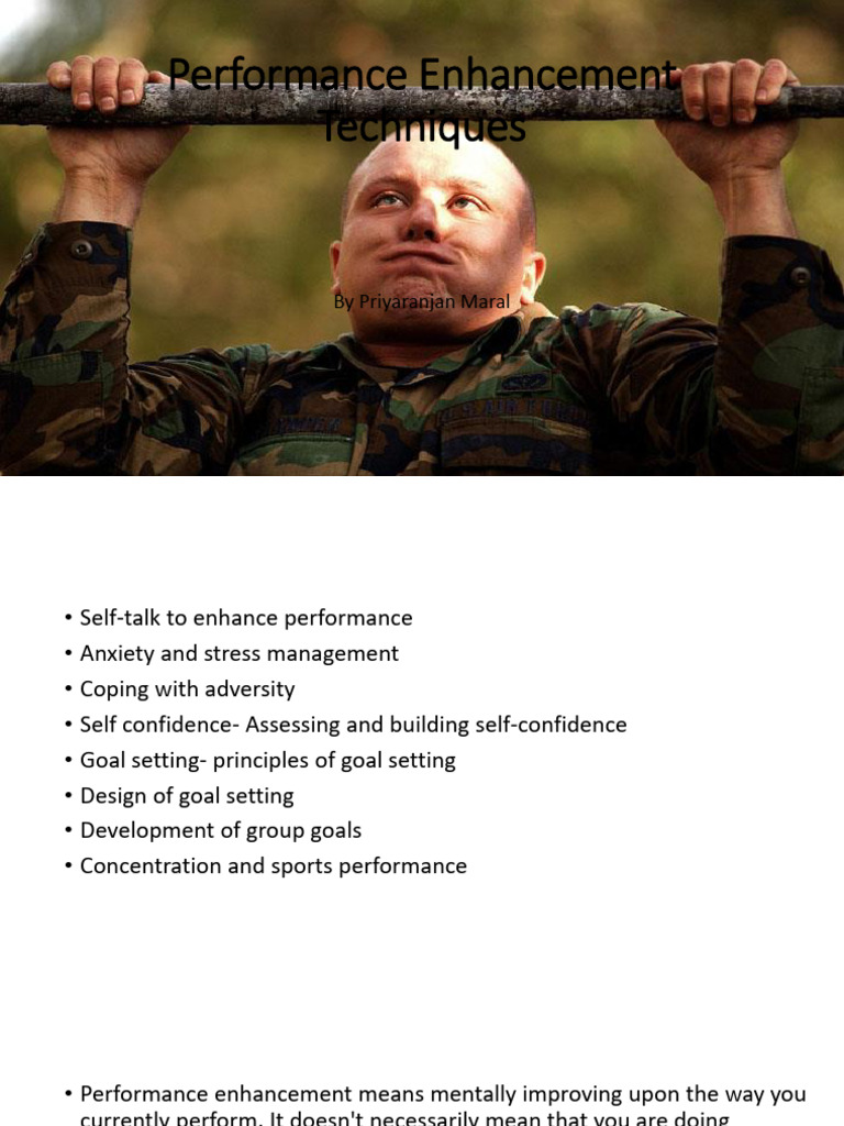 Unit Iii Performance Enhancement Techniques Pdf Goal Setting Photo Inspiration