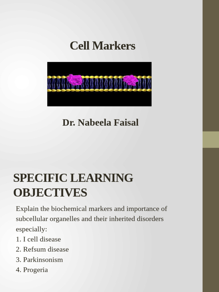 Biochemical Markers of Cell Disorders | PDF | Lysosome | Mitochondrion