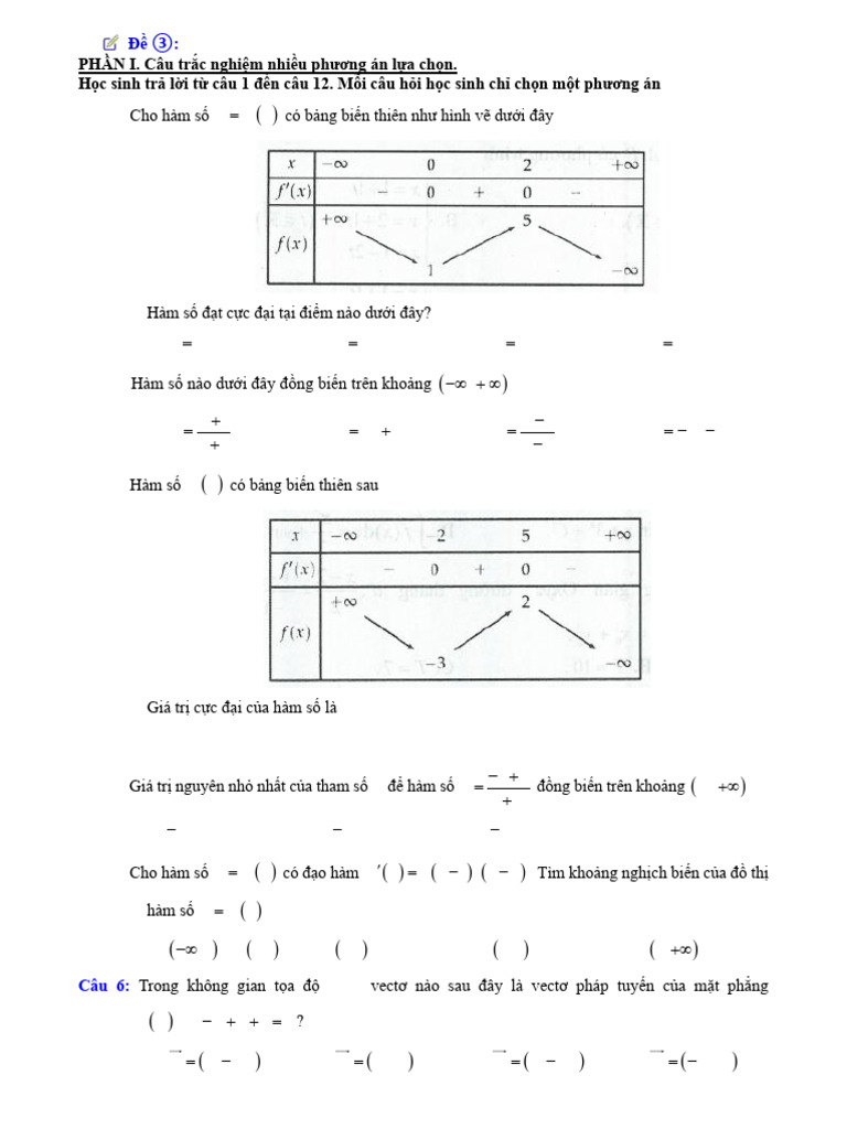 PT de On Thi TN Toan 12 - CTM 2025-HS | PDF