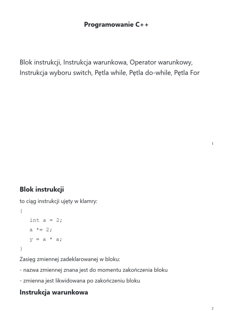 2.programowanie C++ | PDF