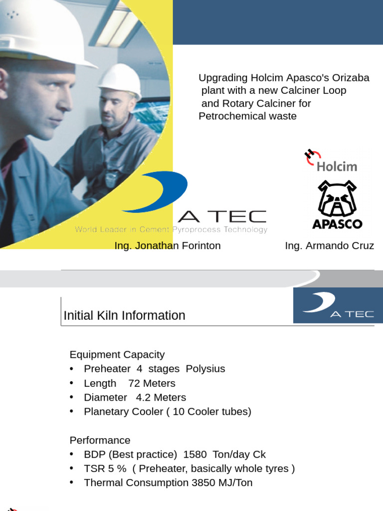 Upgrading Holcim Apasco Calciner System | PDF | Materials | Industrial ...