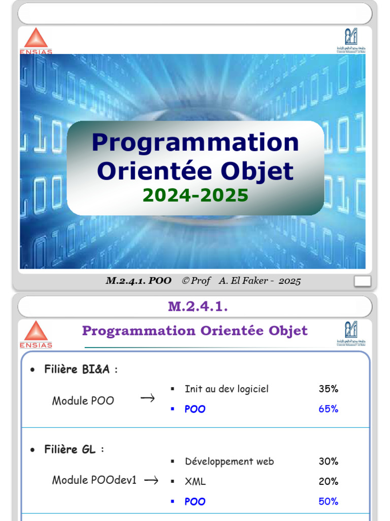 Paradigme Objet en Programmation | PDF | Programmation orientée objet ...