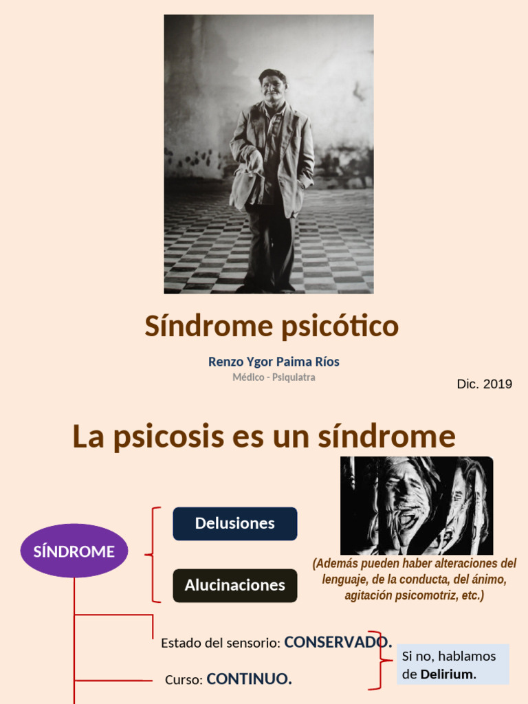 Sindrome Psicotico | PDF | Psicosis | Medicina CLINICA