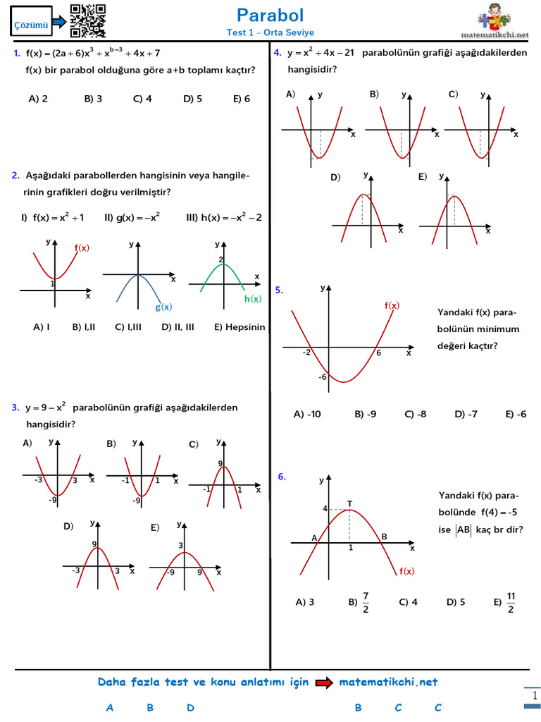 Parabol Test 1 O | PDF