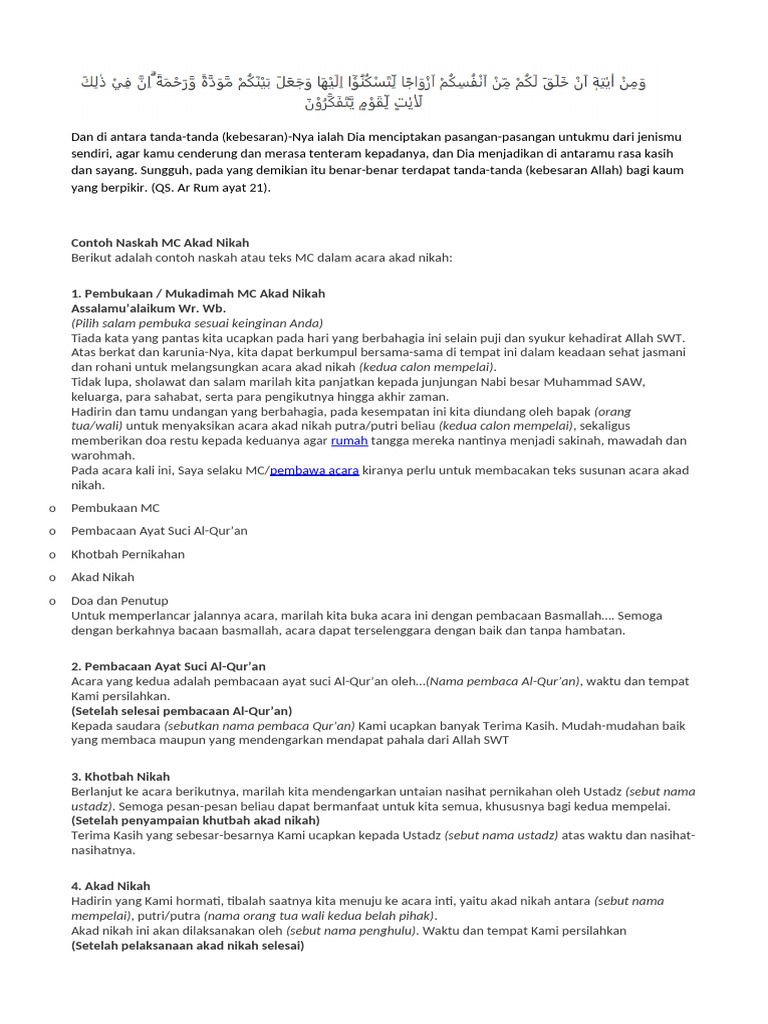 Mc Akad Nikah Pdf