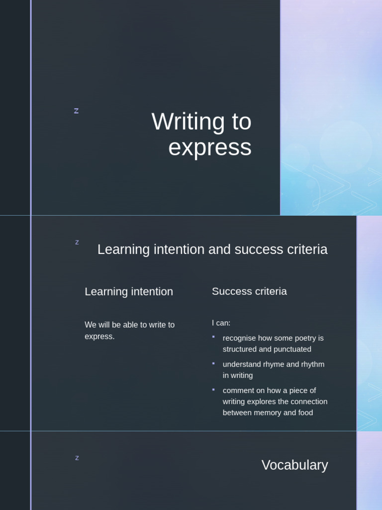 Expressive Writing: Food and Memory | PDF | Chocolate | Poetry