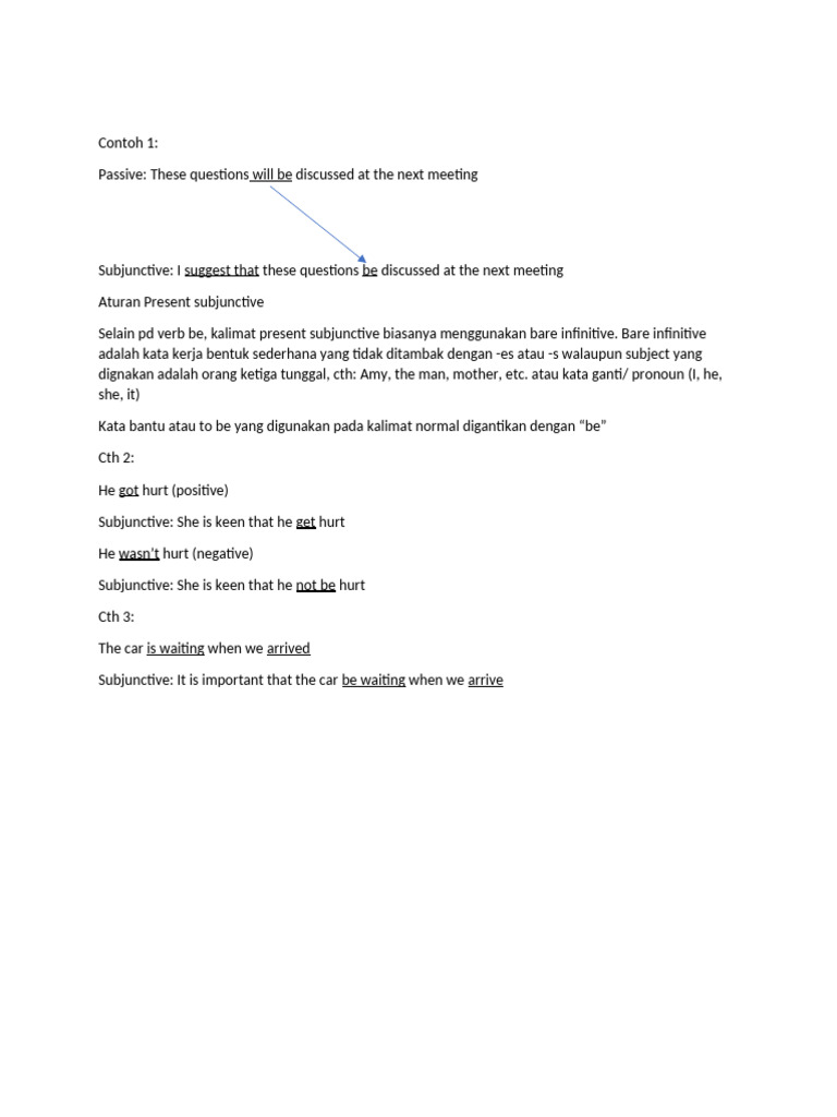 Subjunctive (Additional) | PDF