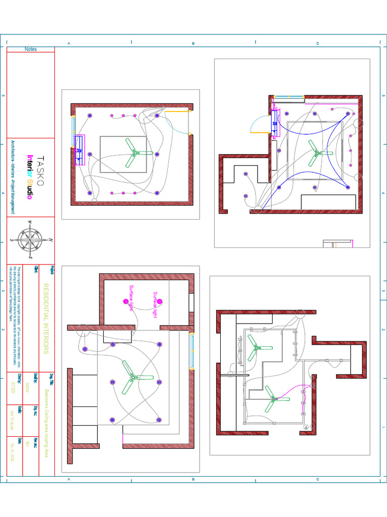 29.Bedrooms Ceiling area looping Area | PDF