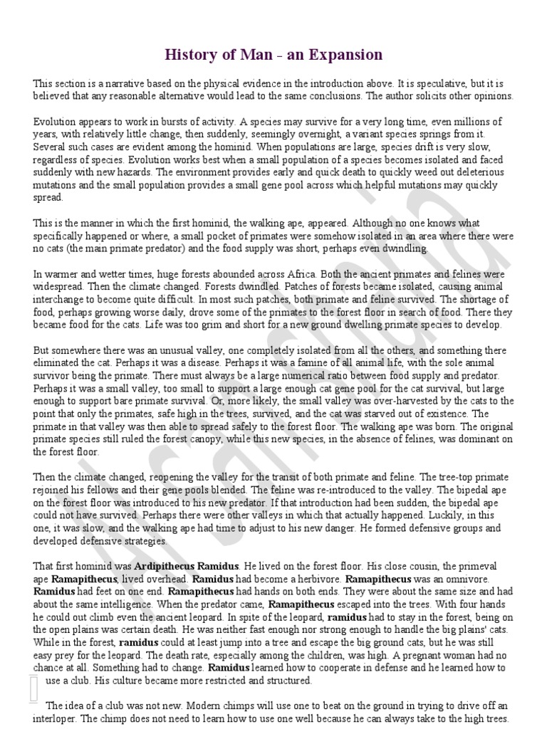 History Of Man Pdf : IntroductIon – VHXKH