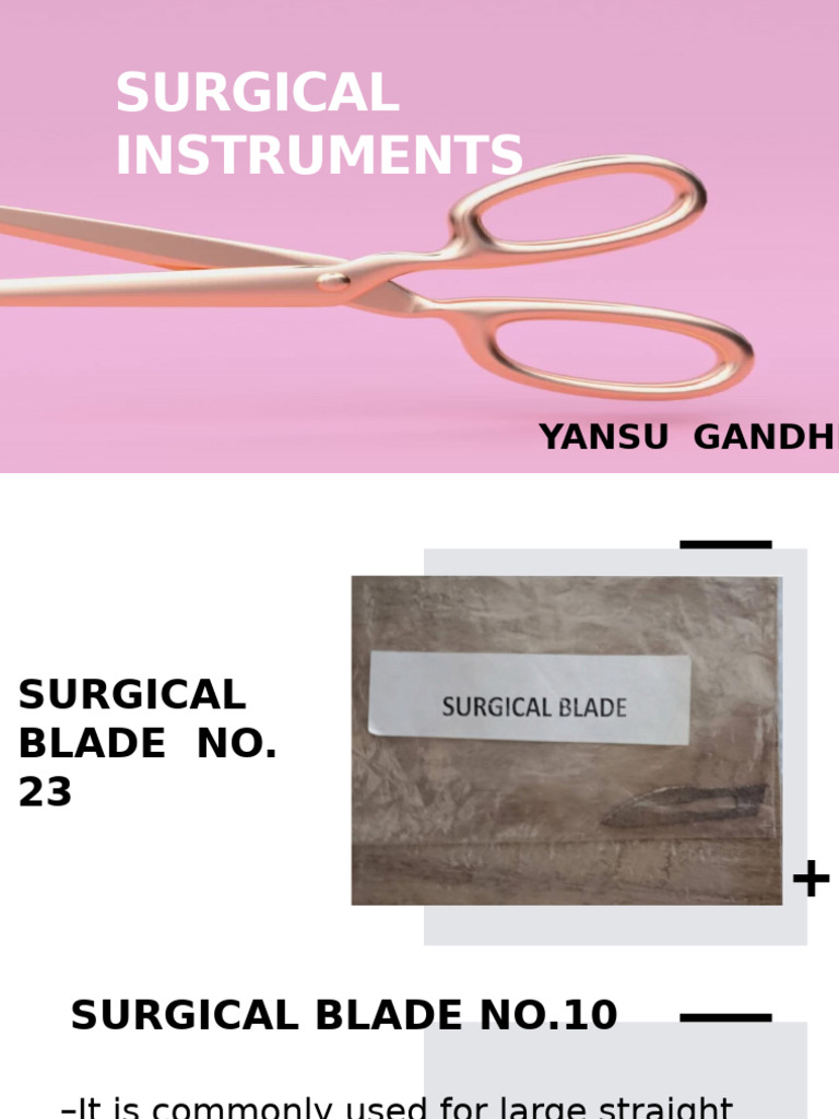 Surgical Instruments Overview and Uses | PDF | Surgical Suture