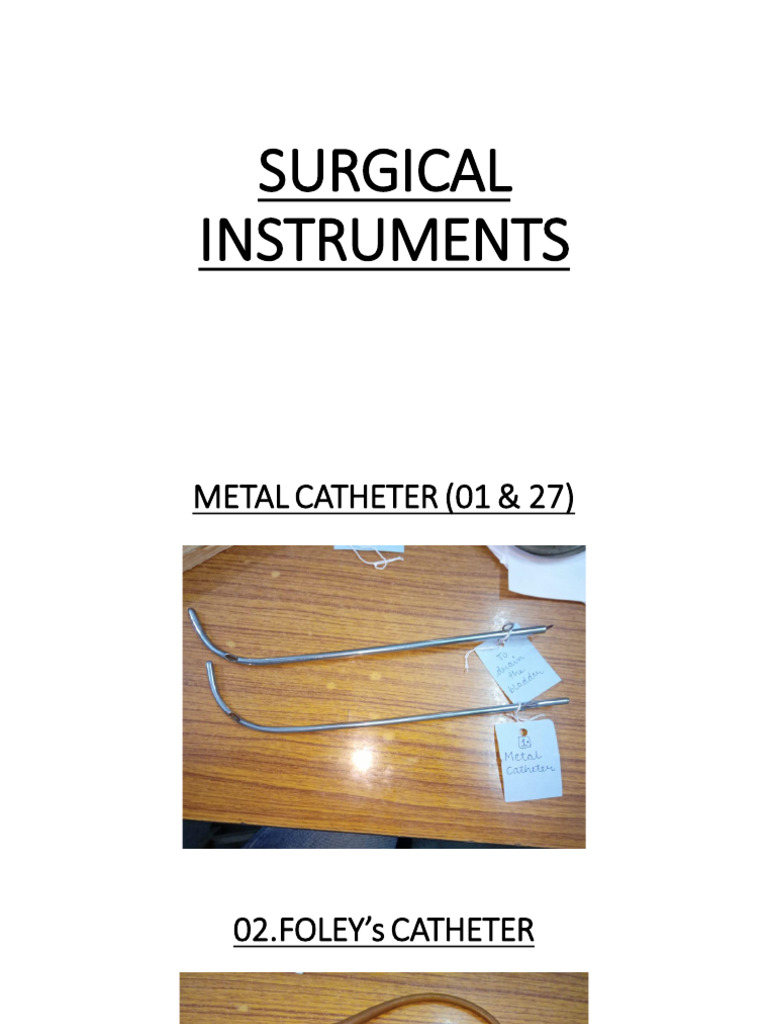 Surgical Instruments Overview | PDF