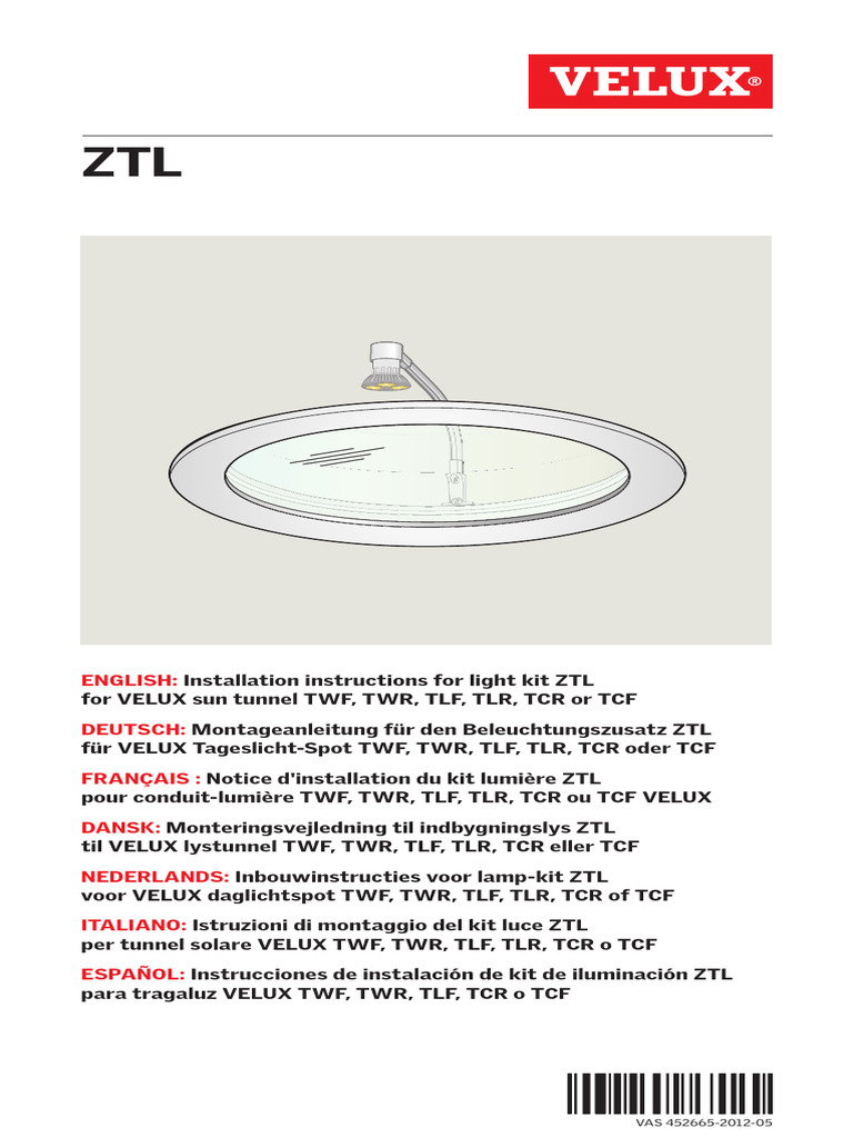 Velux ZTL Fitting | PDF