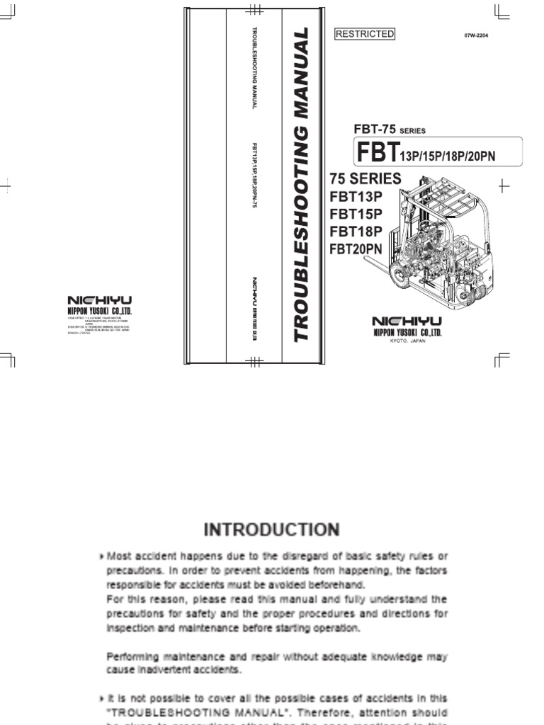 FBT-75 Series Troubleshooting Guide | PDF | Electrical Connector ...