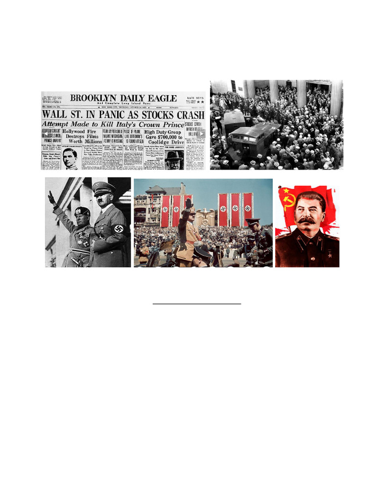 Impacto de la Gran Depresión y Totalitarismos | PDF | Alemania nazi ...