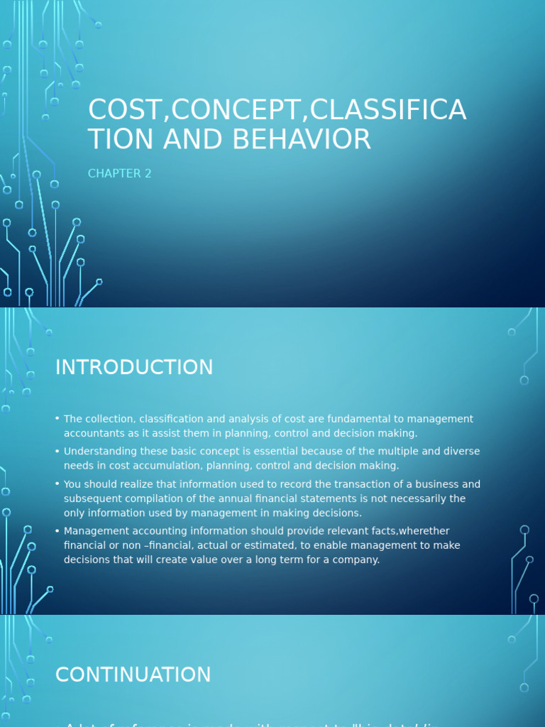 Cost Concepts and Classification in Management | PDF | Cost | Inventory
