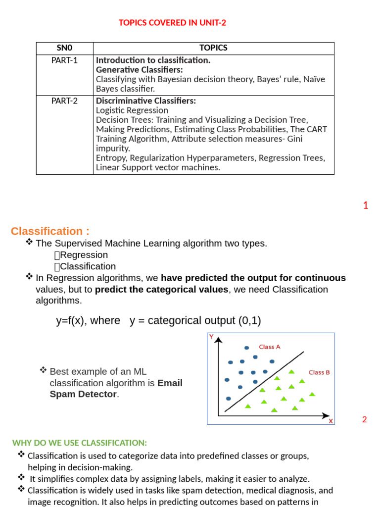 Machine Learning Classification Overview | PDF | Statistical ...