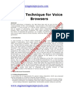 Design Technique For Voice Browsers