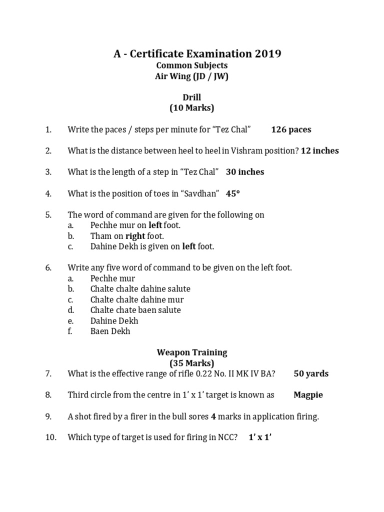 NCC Certificate Exam 2019 Overview | PDF | Flight Control Surfaces ...
