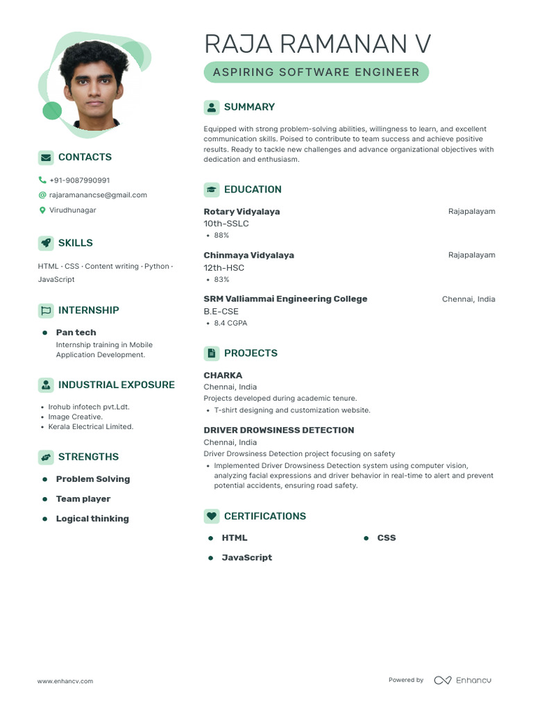 Aspiring Software Engineer Resume | PDF | Computing