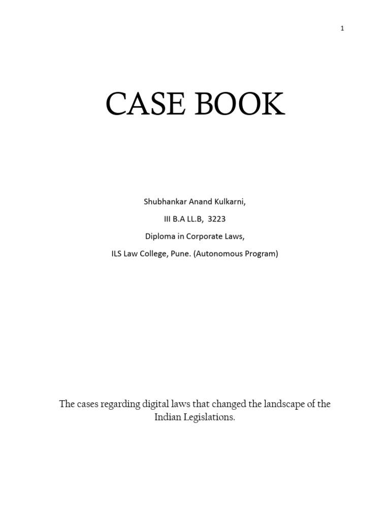 Case Book | PDF | Justice | Crime & Violence