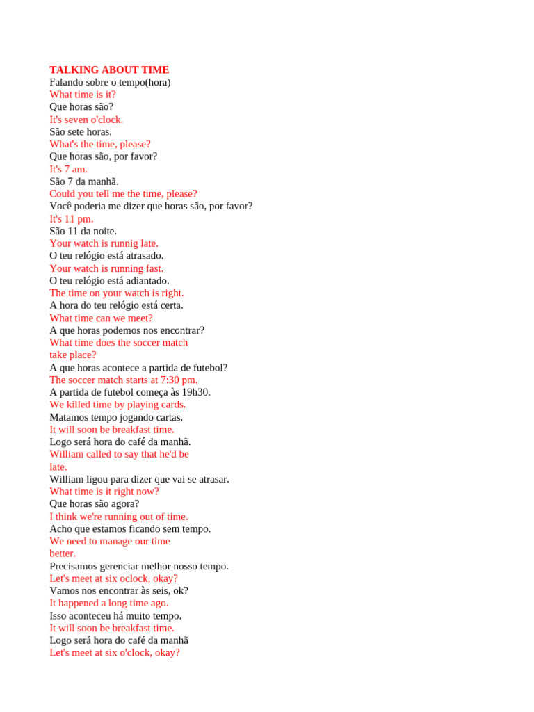 Talking About Time | PDF
